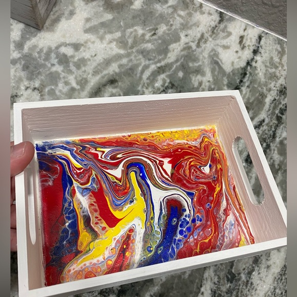 Colorful Abstract Tray - Picture 2 of 4
